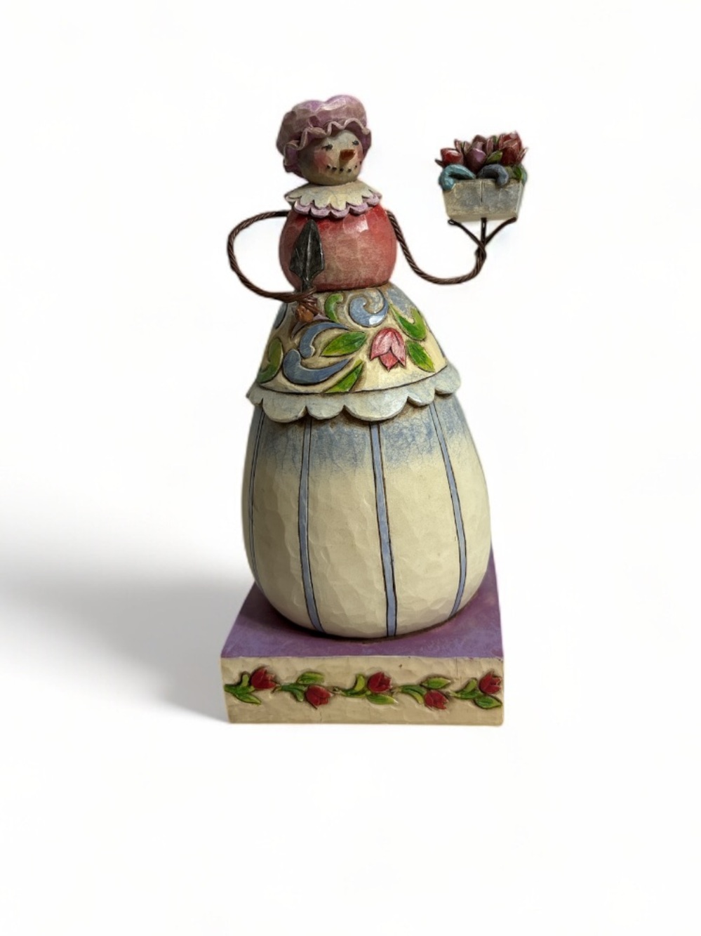 Jim Shore Enesco Heartwood Creek 2008 Snow Woman Figure 4010358 Winter Blossoms